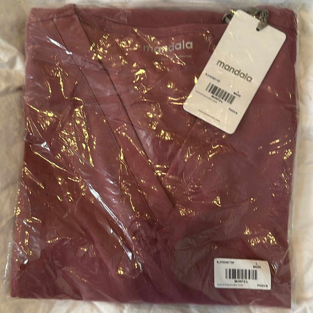 Mandala 6 pocket top- mauve- large